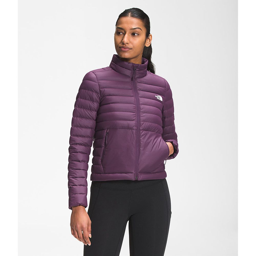 The North Face Winter Jacket Womens Australia - The North Face Stretch Seasonal Burgundy / Black (HL